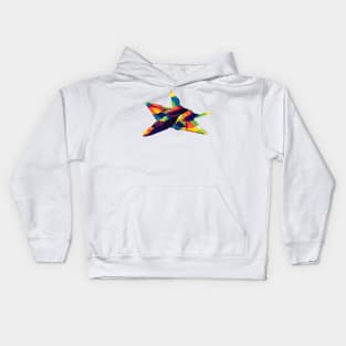 Yf-23 Black Widow Kids Hoodie